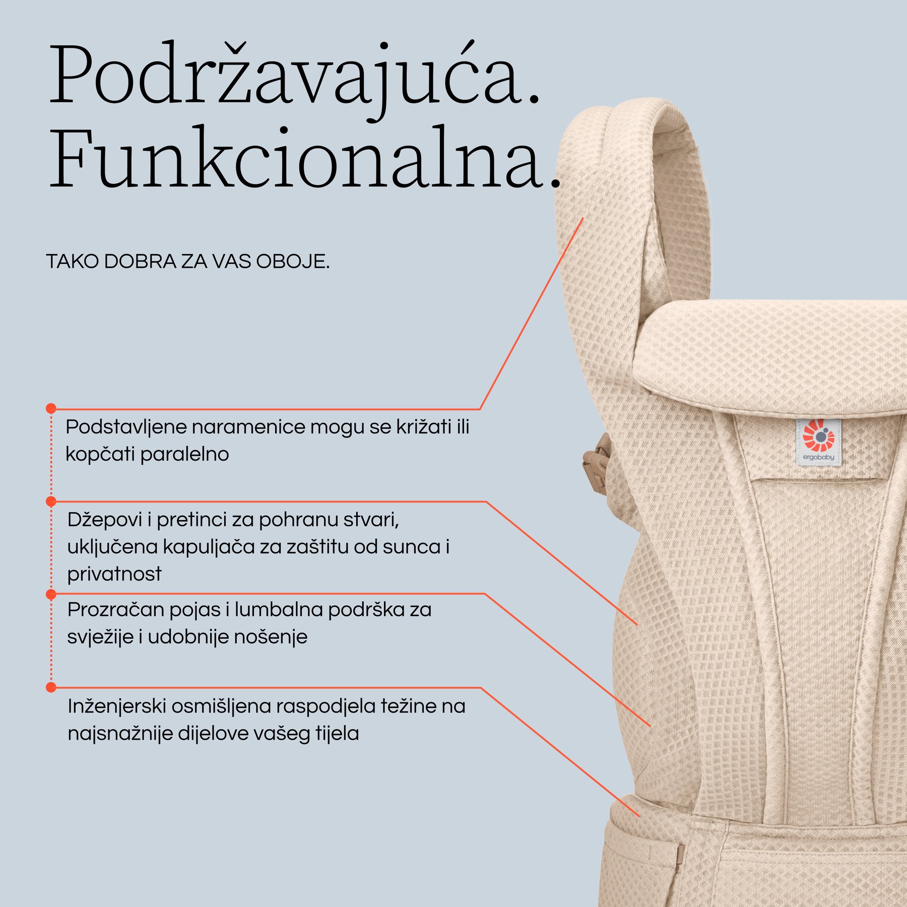 ergobaby-omni-deluxe-mesh Ergobaby Omni Deluxe Mesh nosiljka za bebe - Slika 2