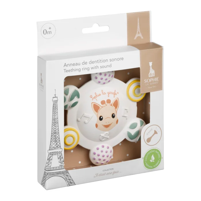 žirafa-sophie-grickalica Žirafa Sophie grickalica za zubiće sa zvukom - Slika 3