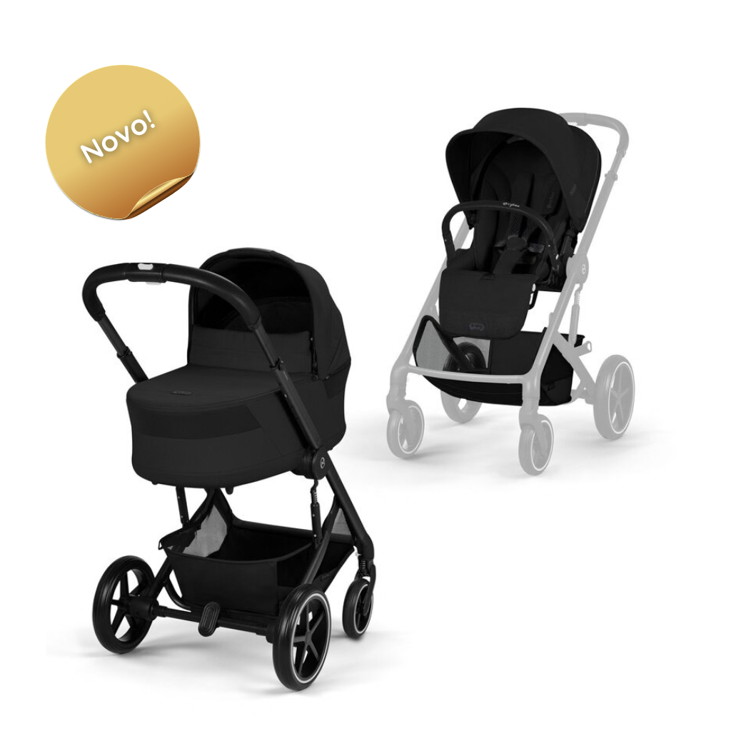 Balios S Lux kolica s košarom 2u1 2026. Black