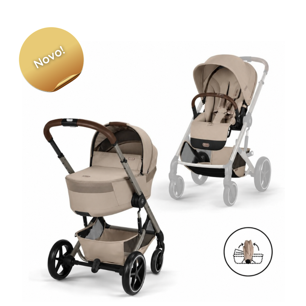 Balios S Lux kolica sa sklopivom košarom 2u1 2026. Taupe