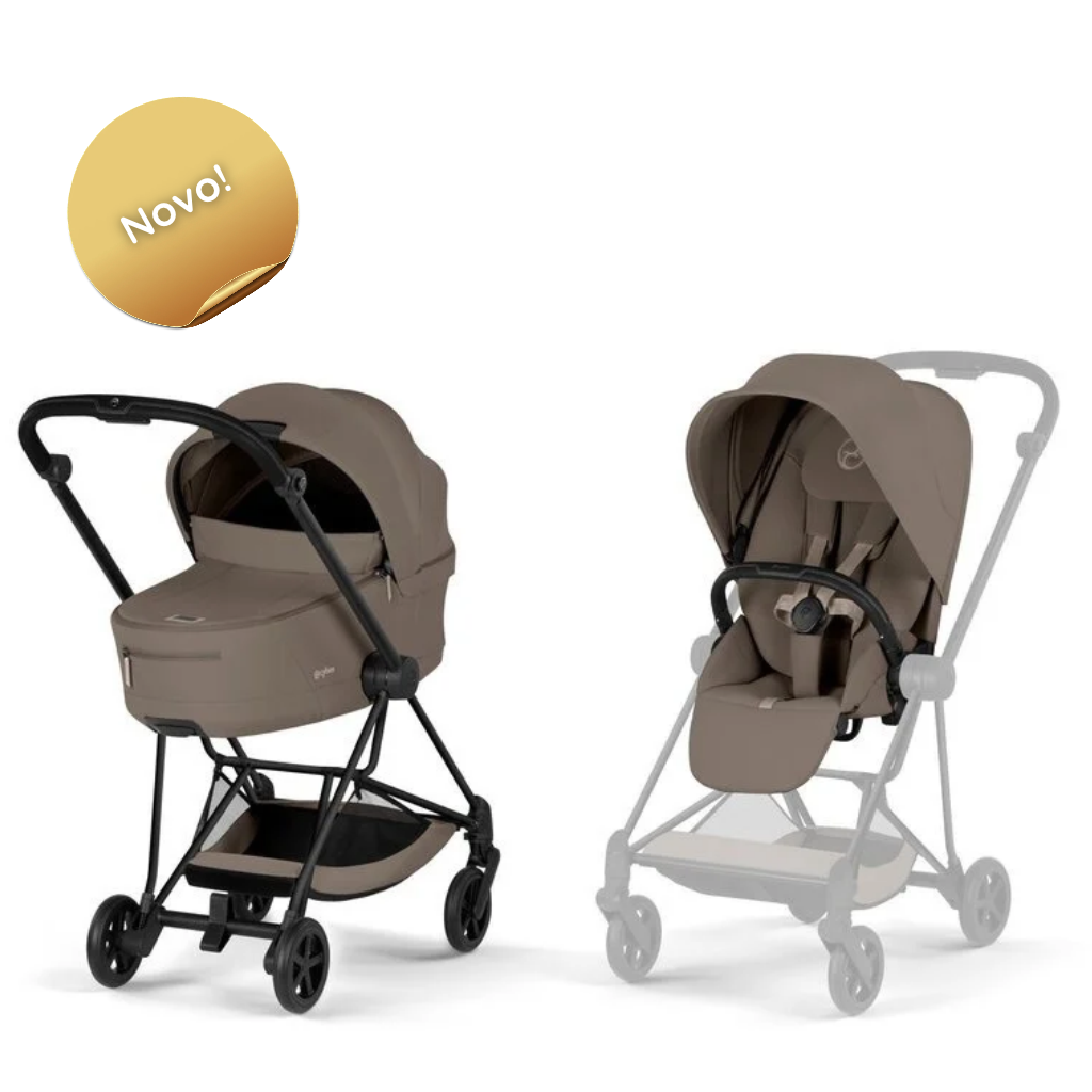Cybex Mios 2u1 dječja kolica Comfort Matt Black Coconut Brown