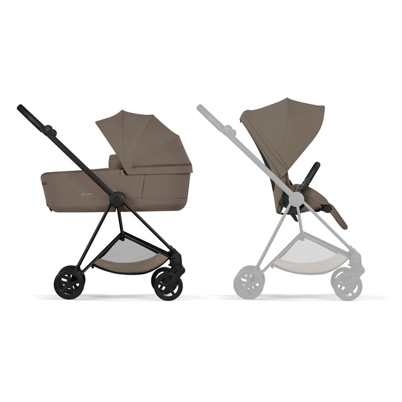 Cybex Mios 2u1 dječja kolica Comfort Matt Black Coconut Brown